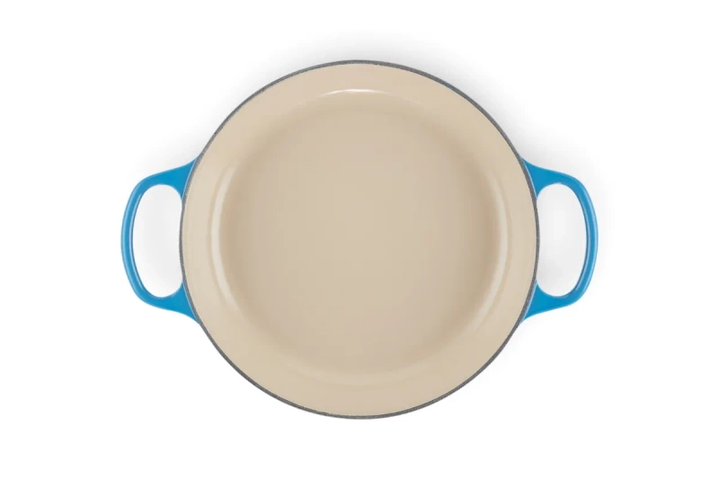 Le Creuset - garnek żeliwny emaliowany Signature okrągła 24 cm 5 l Azure