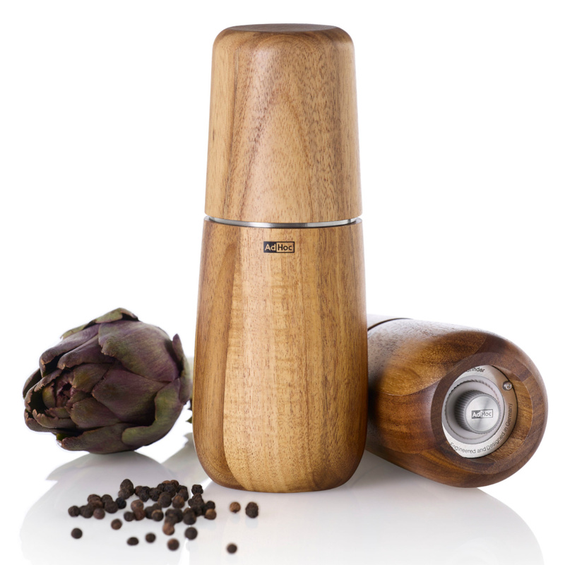 AdHoc - Młynek akacjowy do soli lub pieprzu Yono S