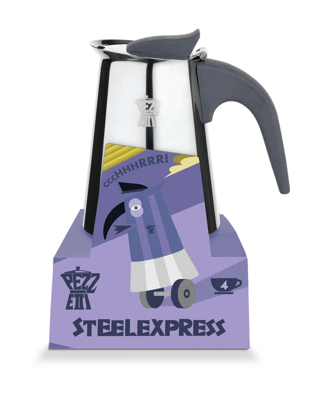 Pezzetti - STEELEXPRESS Stalowa kawiarka (6 filiżanek) - Srebrny