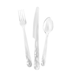 Sagaform - sztućce piknikowe dla 4 os., 12 el., przezroczysty akryl Outdoor Eating