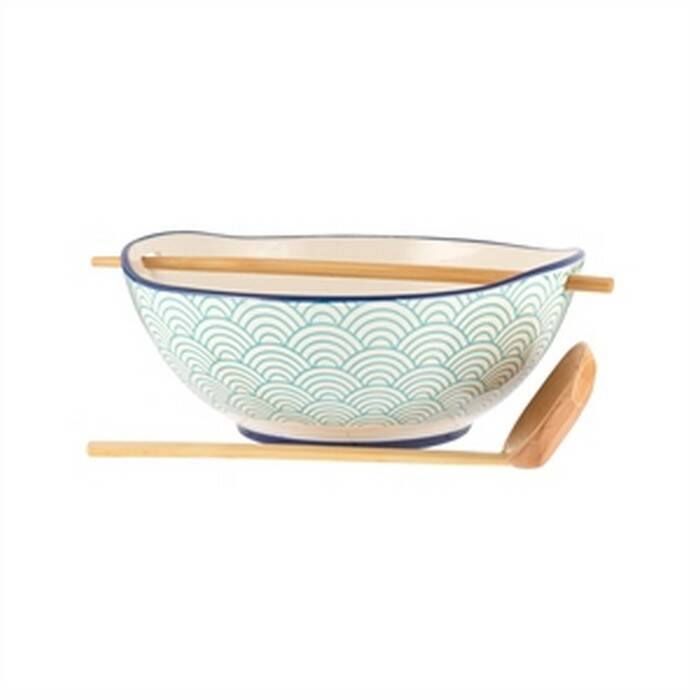 Typhoon - Miska na ramen + pałeczki Creme World Foods