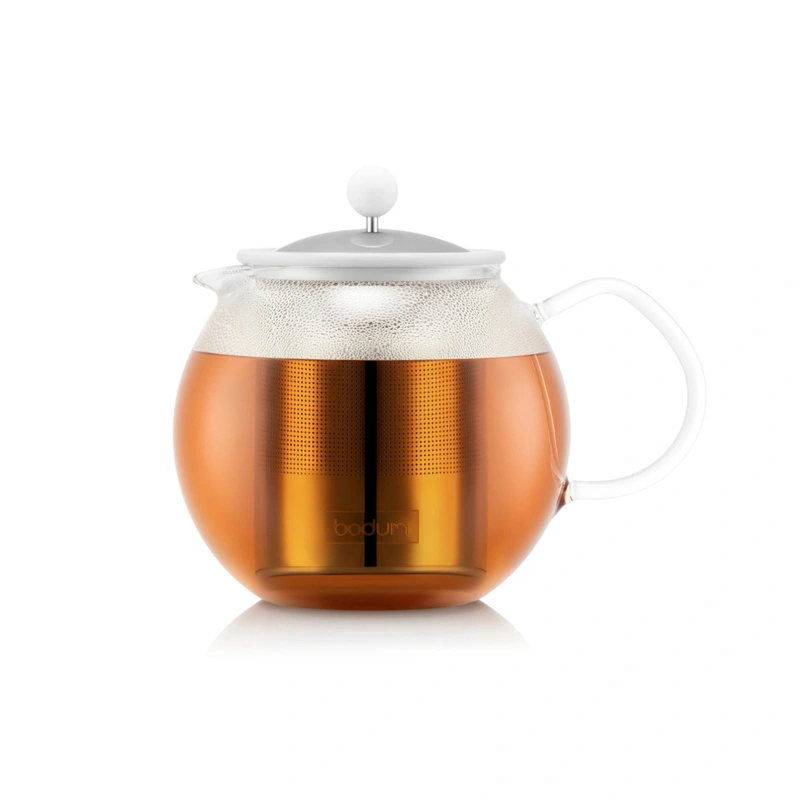 Bodum - Dzbanek do herbaty tłokowy ASSAM 1L Pure White