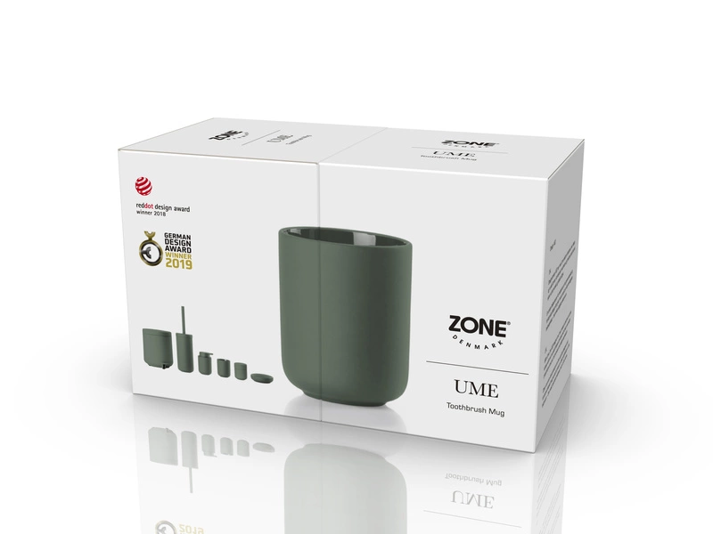 Zone Denmark - Kubek na szczoteczki do zębów Ume Olive Green