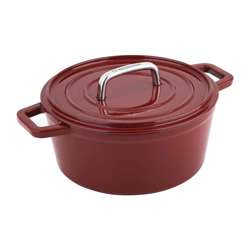 Carl Schmidt - Garnek żeliwny z pokrywą 2,5 l Alpen Red