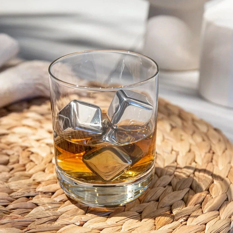 VACU VIN - Stalowe kostki chłodzące do whiskey