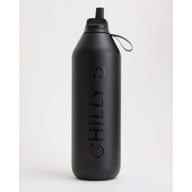 Chilly's Bottles - Butelka sportowa Chilly's 1000ml Czarny Series 2 Sport