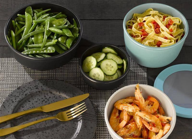 Mepal - Zestaw 3 misek Cirqula 500 1000 2000 Nordic Blue