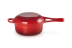 Le Creuset - Garnek Marmitout 2w1  22 cm 2,3 l wiśniowy
