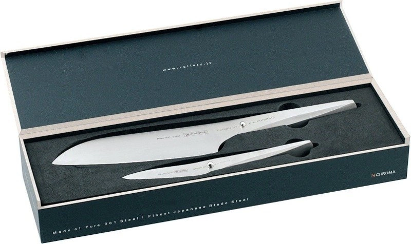 Chroma - zestaw nóż szefa P18 i obierak P09 Type 301