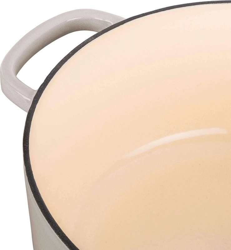 Ballarini - garnek żeliwny owalny 5.5 ltr, kość słoniowa Bellamonte