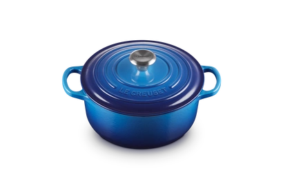 Le Creuset - garnek żeliwny Signature 20 cm 2,4 l azure