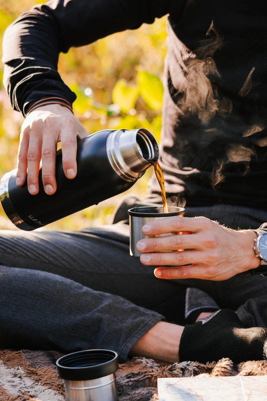 Vialli Design - Termos turystyczny 1L FUORI grafitowy