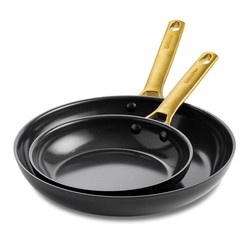 GreenPan - Patelnie ceramiczne PADOVA Black 20 + 28 cm