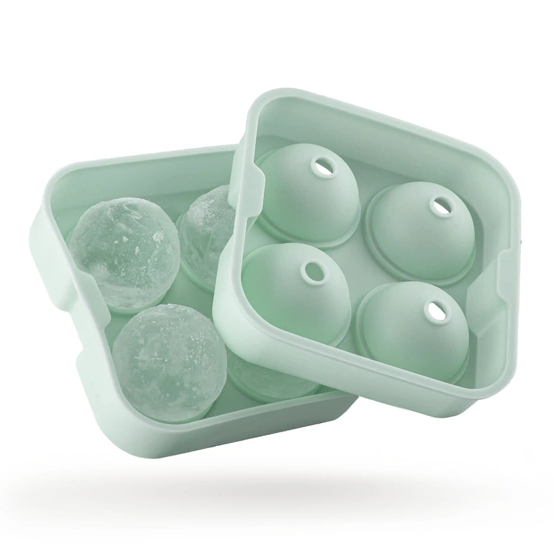 VacuVin - Forma do przygotowywania 4 szt. kul lodowych Ice Sphere Mold Jade