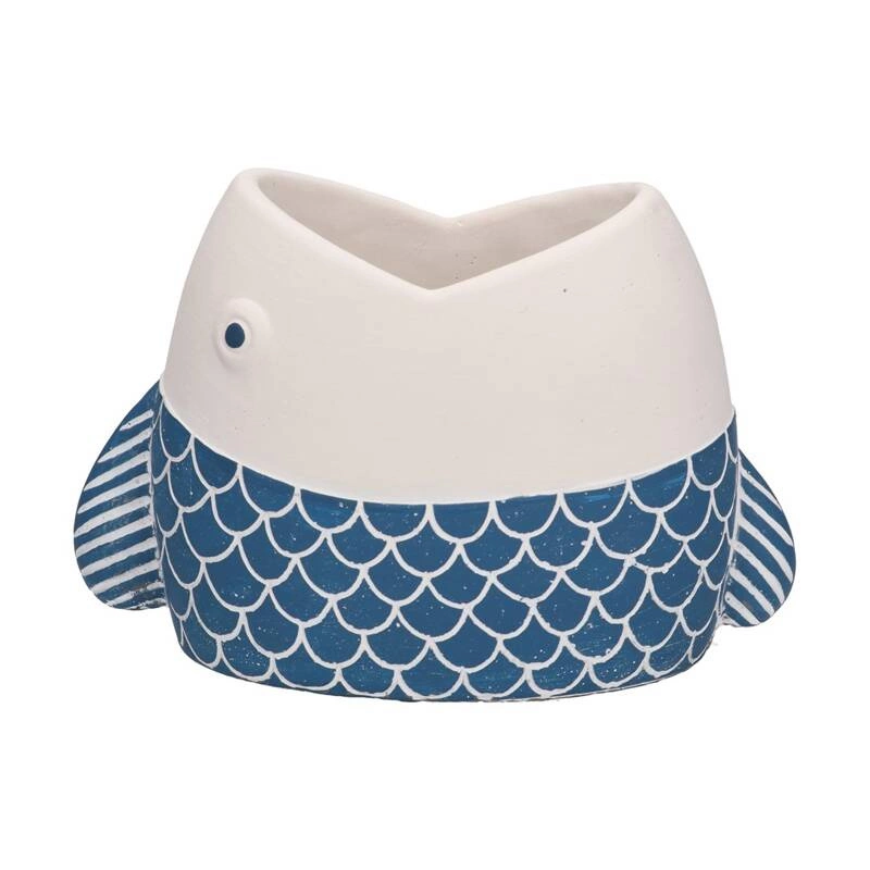 RITUALI DOMESTICI - MARECHIARO Wazon ryba niebieski