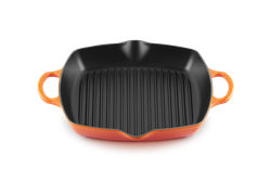 Le Creuset - patelnia żeliwna grillowa z dwoma uchwytami 30 cm Płomienna
