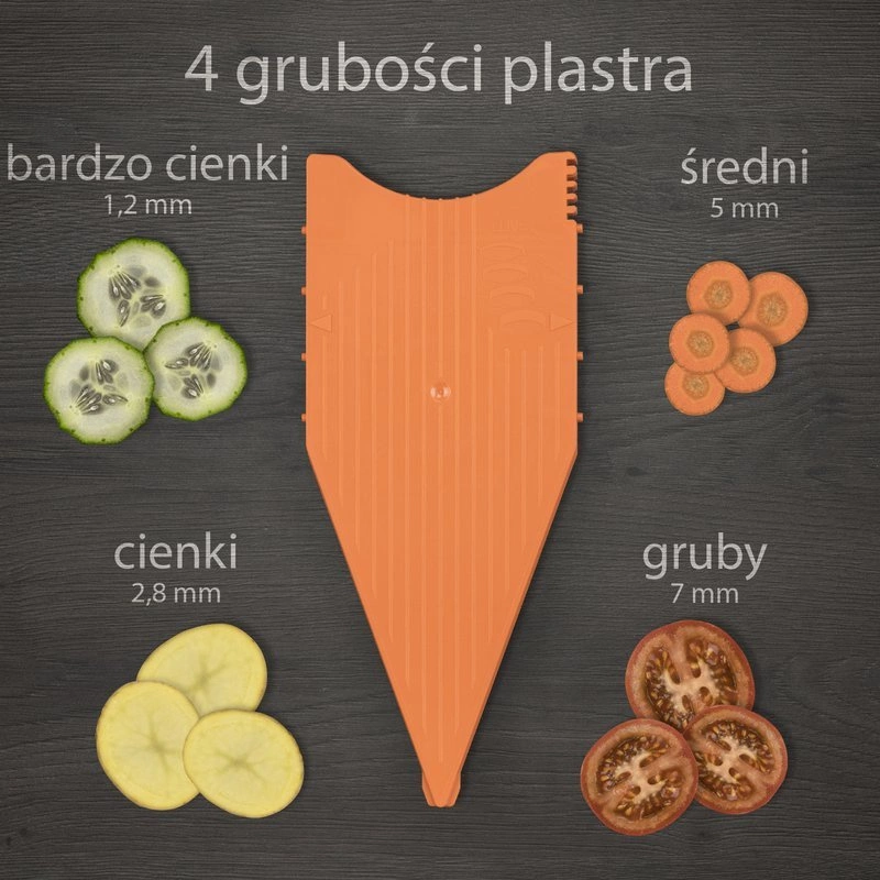 Borner - szatkownica Hebel V5 Powerline z Mulitboxem pomarańczowa