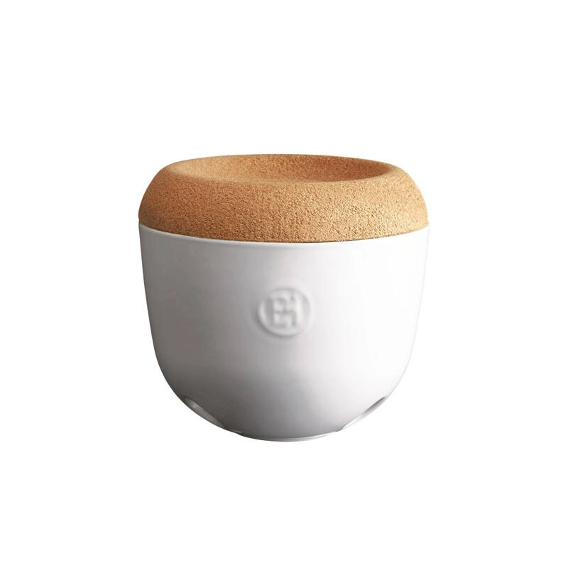 Emile Henry - Pojemnik na czosnek - biały