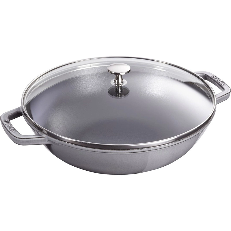 Staub -  żeliwny wok szary 30 cm