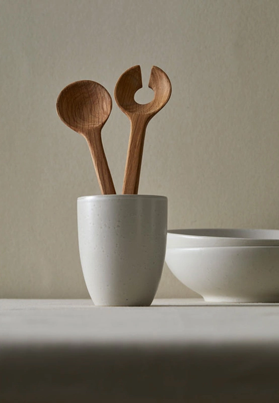 Bitz - Zestaw łyżek do sałaty 24 cm Oak