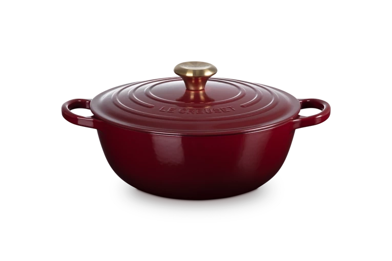 Le Creuset - La Marmite garnek żeliwny rodzinny garnet bordowy 26 cm