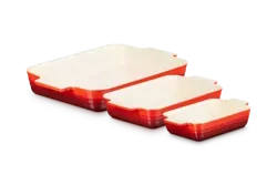 Le Creuset - Zestaw 3 szt naczyń do zapiekania wiśniowy