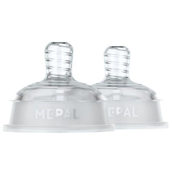 Mepal - Smoczek do karmienia niemowląt z powolnym przepływem 2 szt. Mio