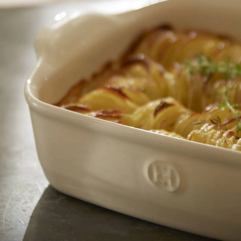 Emile Henry - Naczynie do zapiekania 22x14,5cm - kremowy