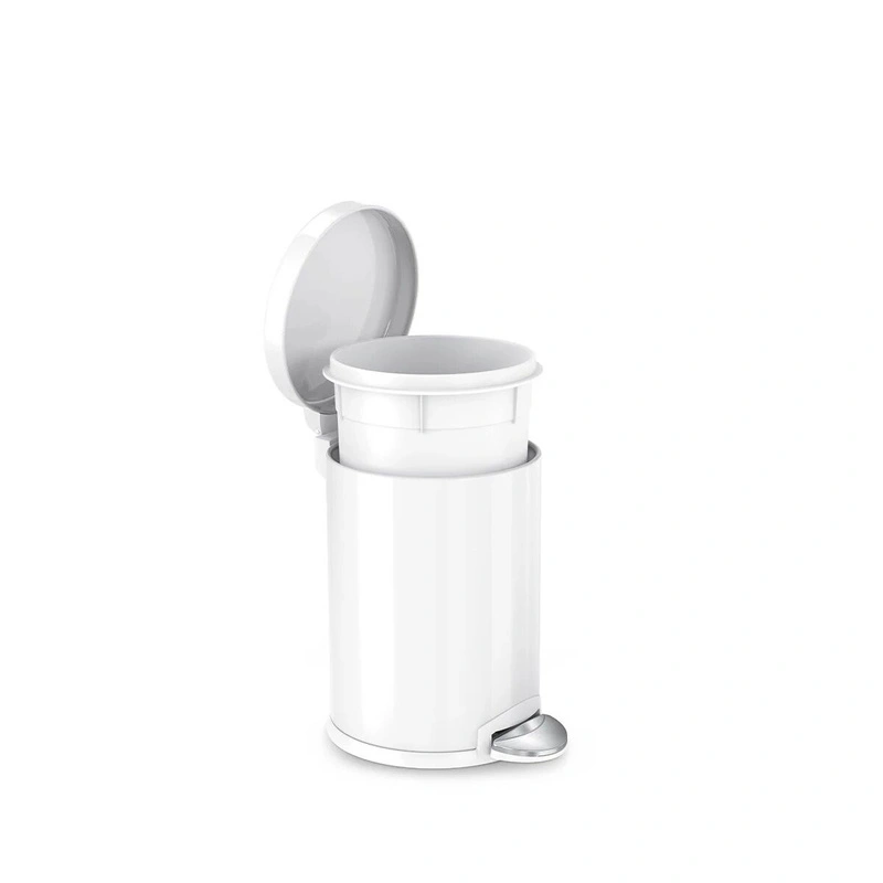 simplehuman - Kosz na śmieci 4.5L pedałowy - biały