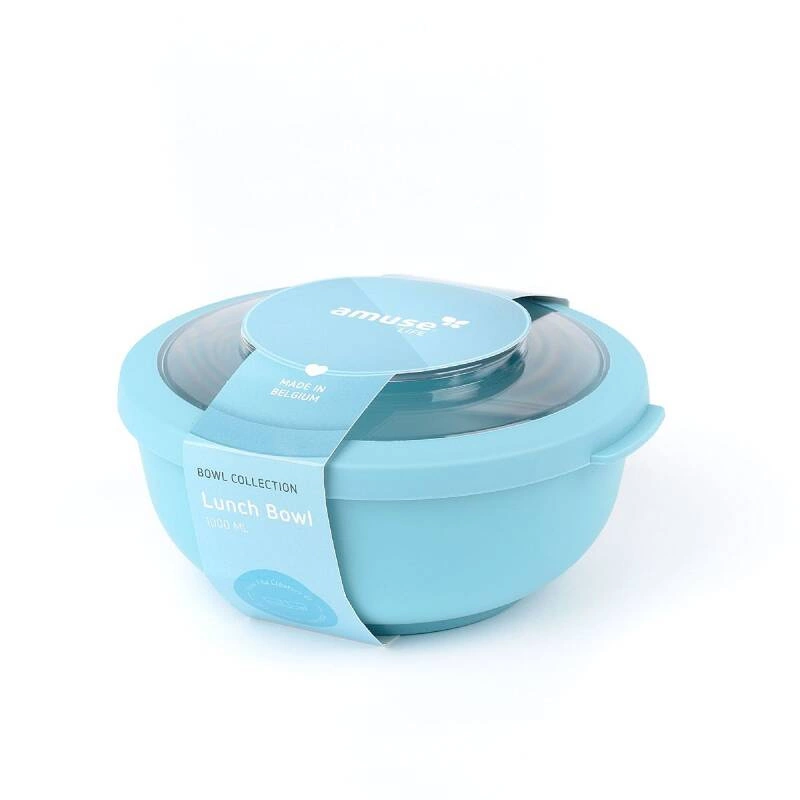 Amuse - pojemnik / miska z pokrywką 1L błękitna