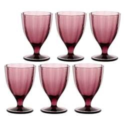 Rose&Tulipani - zestaw 6 kieliszków 300 ml purpurowy Amami