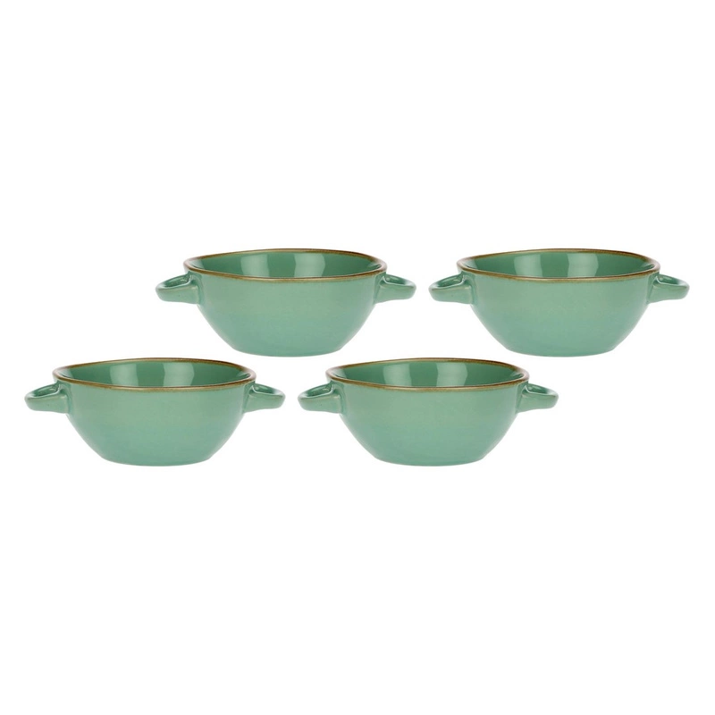 Rose&Tulipani - zestaw 4 misek do zupy 2H 600 ml Concerto Verde Acqua