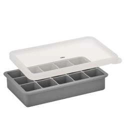 Cilio - silikonowa foremka do lodu z pokrywką, na 15 dużych kostek, 19,5 x 13,5 x 4 cm