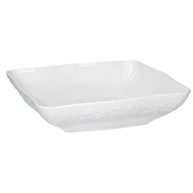 La Porcellana Bianca - zestaw 6 misek kwadratowych płytkich 22 cm Florentina