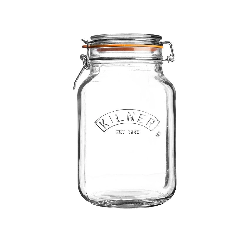 Kilner - Słoik 1,5l, Square Clip Top Jar