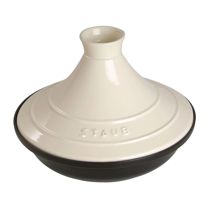 Staub - Tajine żeliwno ceramiczne kremowe 28 cm