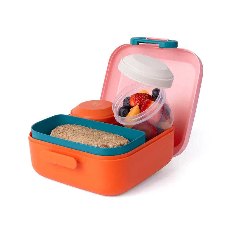 Amuse - Lunchbox z przegródkami Rikko Poppy Flamingo
