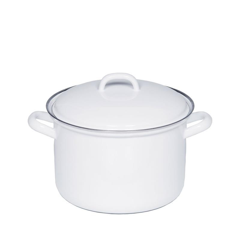 Riess - Garnek wysoki z pokrywą 2,5l 18cm Classic WEISS