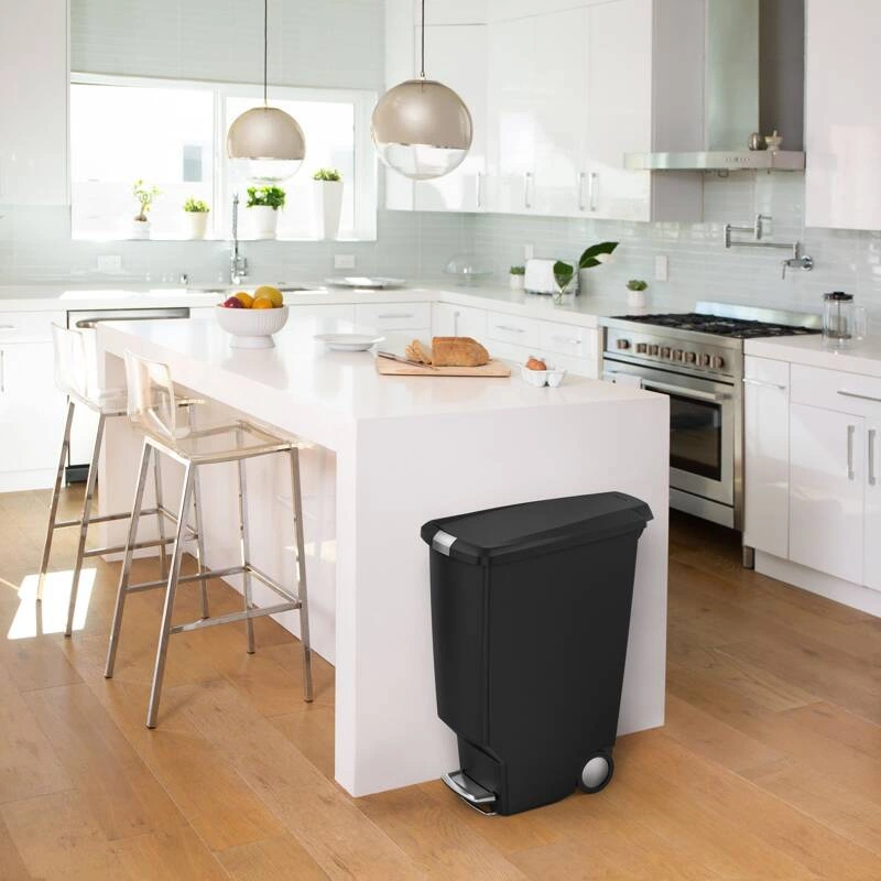 Simple Human - kosz na śmieci 40 l pedałowy Slim czarny