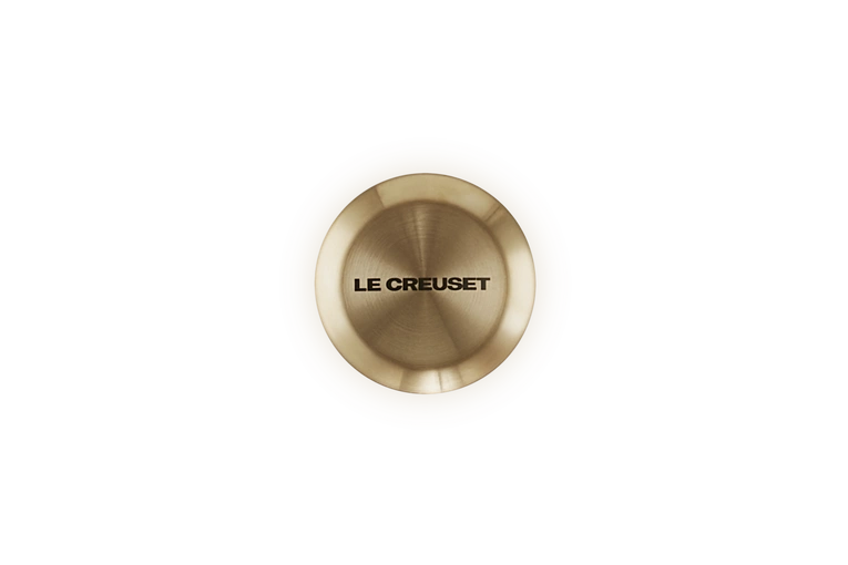 Le Creuset gałka do naczyń żeliwnych kolor złoty 4,7 cm Signature