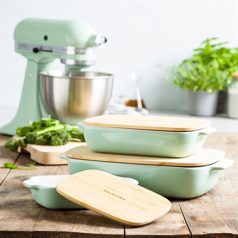 KitchenAid - ceramiczna brytfanna z przykrywką M - Pistachio