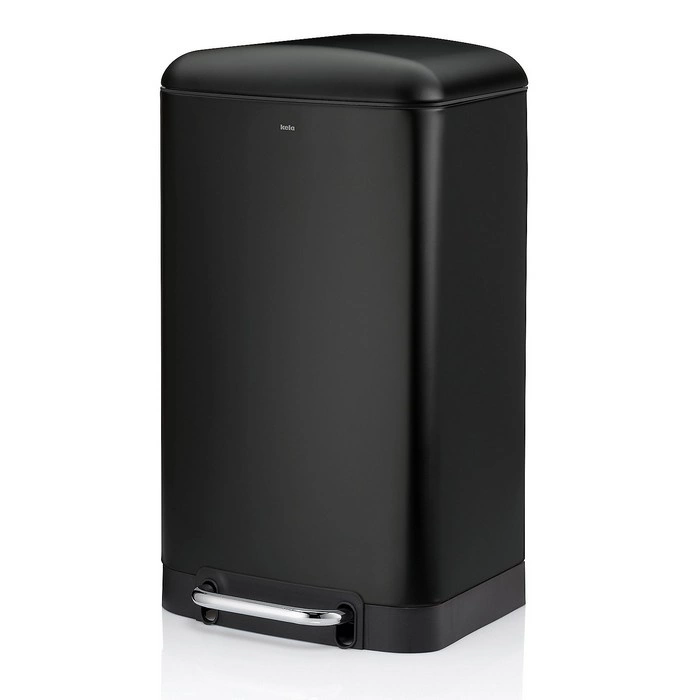 Kela - Kosz na śmieci 30 l czarny Davino