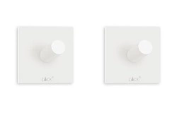 Zack - DUPLO wieszak na ręcznik biały