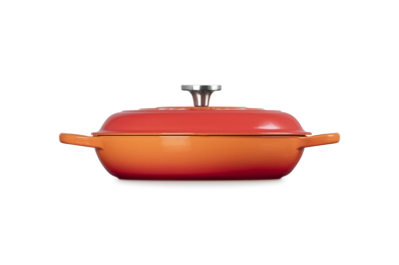 Le Creuset - garnek Gourmet Profesjonalny żeliwny 30 cm 3,5 l płomienny