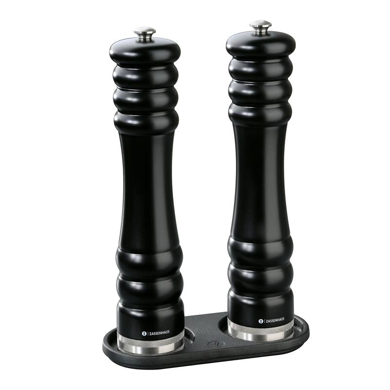 Zassenhaus - podstawka na młynki, żeliwo, 20 x 9 cm, na 2 młynki o średnicy do 7,5 cm