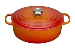 Le Creuset - brytfanna żeliwna emaliowana Signature 35 cm 8,9 l płomienna