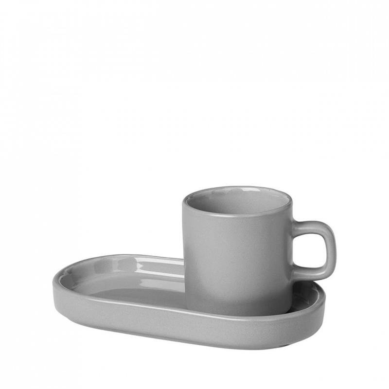 Blomus - ZESTAW DO ESPRESSO 4 PCS, MIRAGE GREY