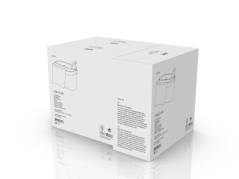 Zone Denmark - Organizer do zlewu 3 el. Circular Black