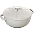 Staub - garnek żeliwny okrągły snowflake 3.6 ltr truflowy Special Cocotte