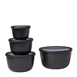 Mepal - Zestaw 4 misek Cirqula okrągła 500 1000 2000 3000 black